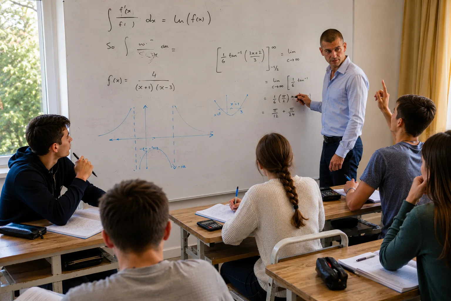 Cours de mathématiques en petit groupe